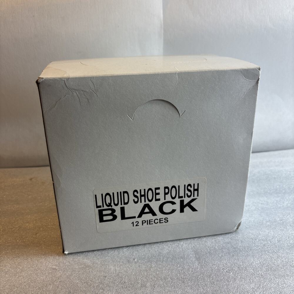 El Oso Black Liquid Wax Shoe Polish 70 ml Cera Liquida Para Calzado 12 Pack